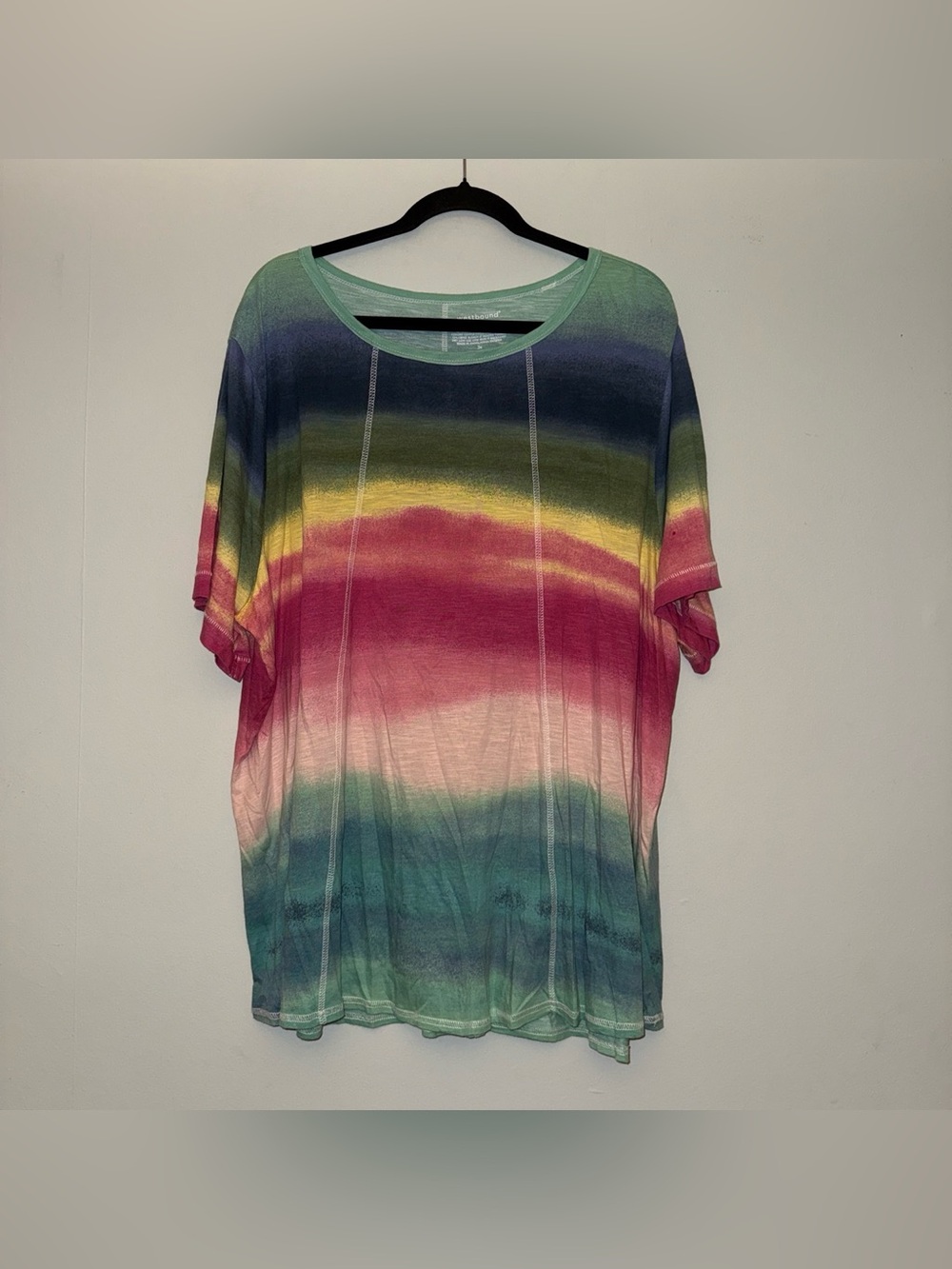 WESTBOUND 3X Women’s tie dye stripes top plus size 3X ✨